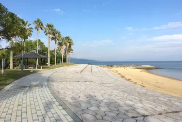 若宮海水浴場（熊本県宇城市）天草の手前にある綺麗な砂浜