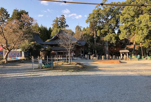 小木阿蘇神社の駐車場