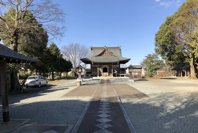 六嘉神社の駐車スペース