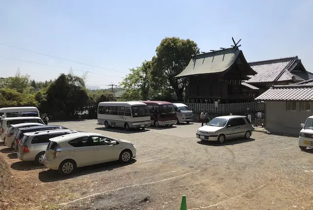 山田日吉神社の駐車場