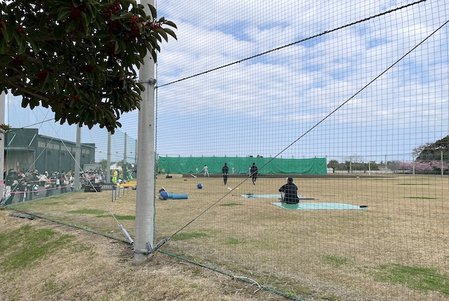 宮崎キャンプのサブグラウンド