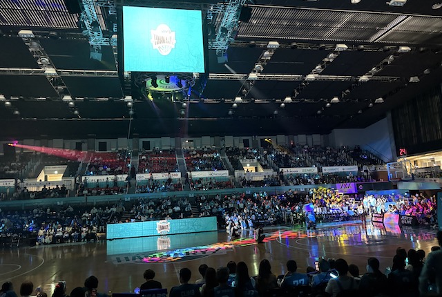 京都ハンナリーズの選手入場