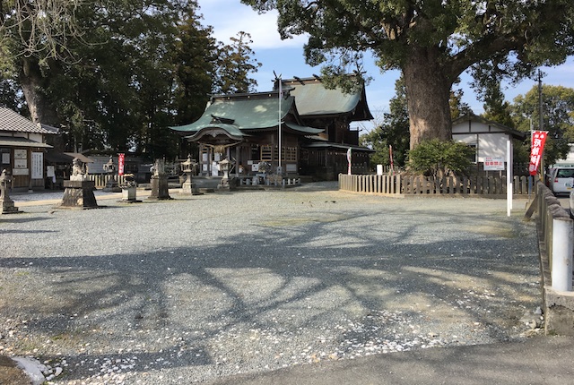 豊福阿蘇神社の駐車場