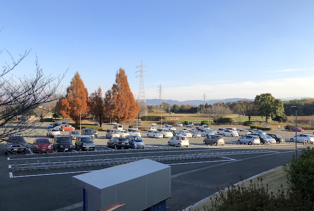 パークドーム熊本の駐車場