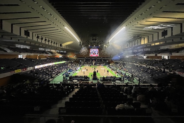 Bリーグ仕様の北海きたえーる