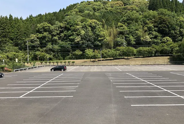 牧園アリーナの駐車場