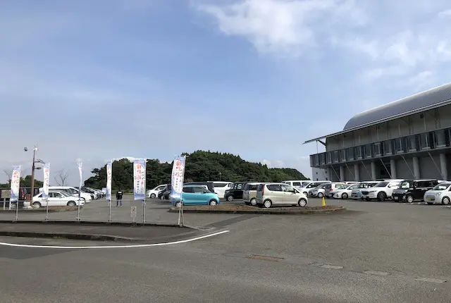 姶良市総合運動公園の駐車場