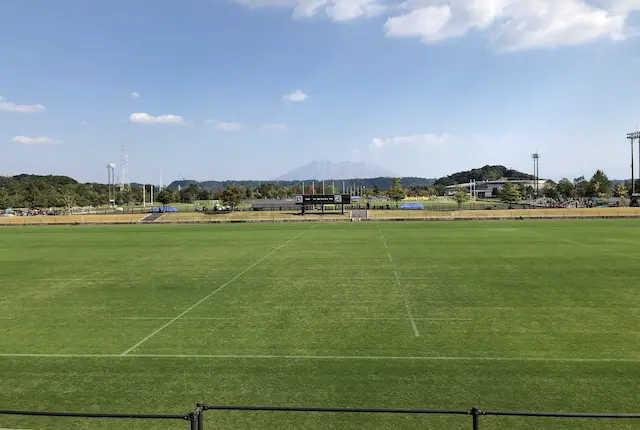 鹿児島県立サッカーラグビー場のメイングラウンド