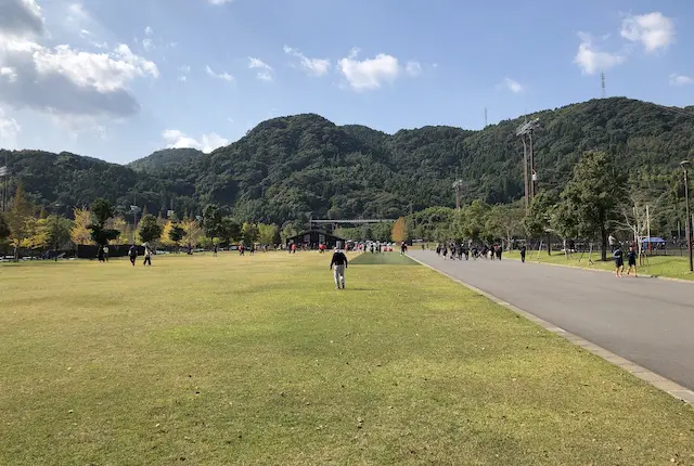 鹿児島県立サッカーラグビー場の多目的広場