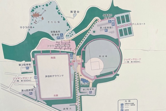 カブトの森公園の案内図