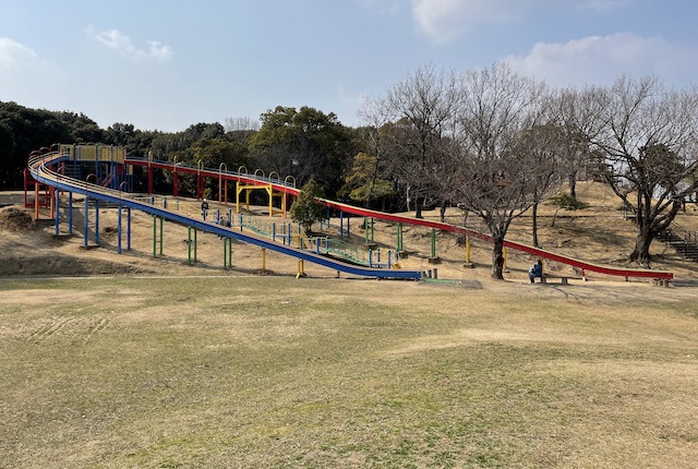 浦山公園のローラーすべり台