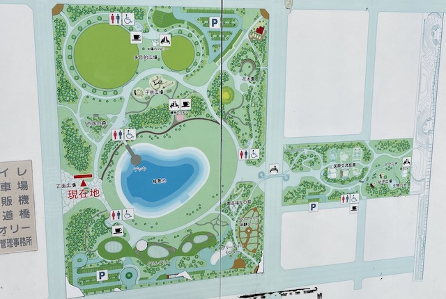 アイランドシティ中央公園の案内図