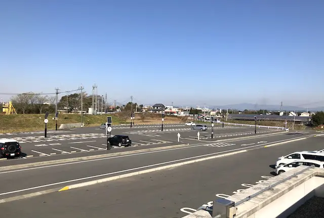 嘉島町総合運動公園の駐車場