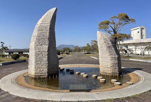 小郡運動公園の噴水