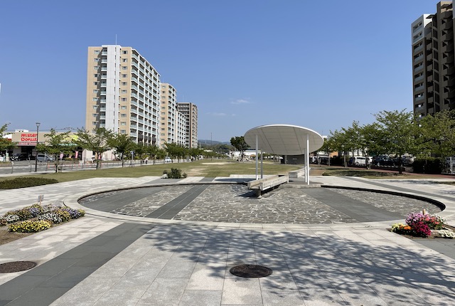 沖田中央公園の落水盤