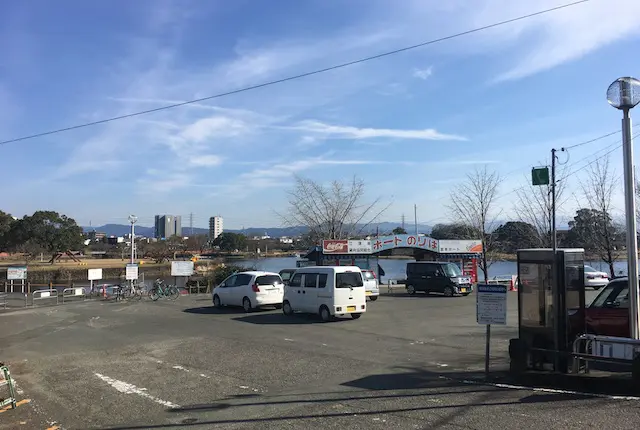 水前寺江津湖公園の大曲駐車場