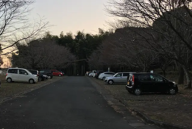 弁天山公園の駐車場