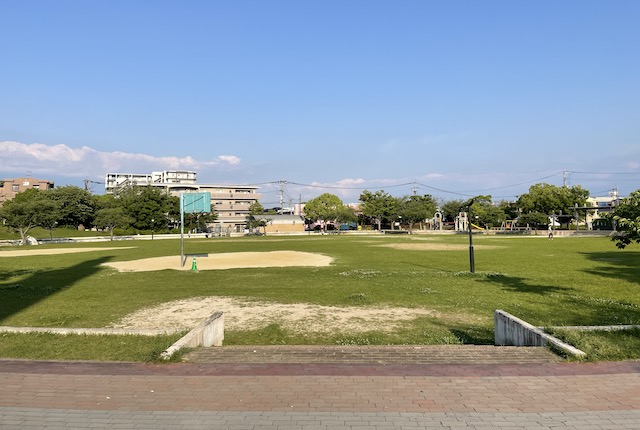 平成中央公園のバスケットゴール