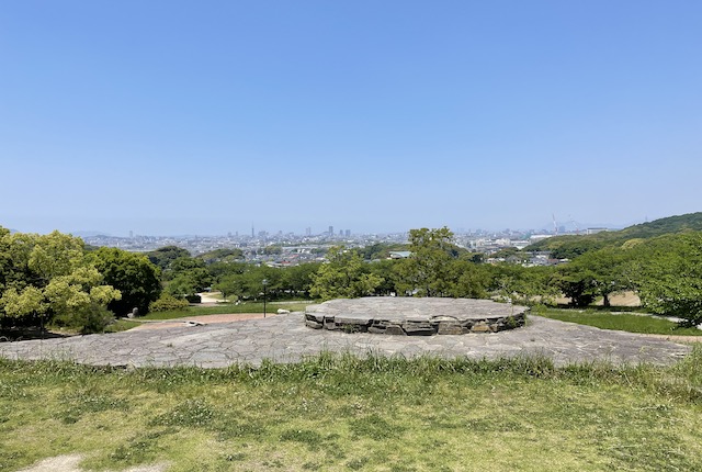 西油山中央公園の展望所