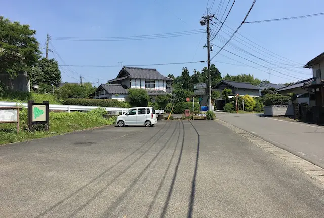 竹迫城跡公園の駐車場