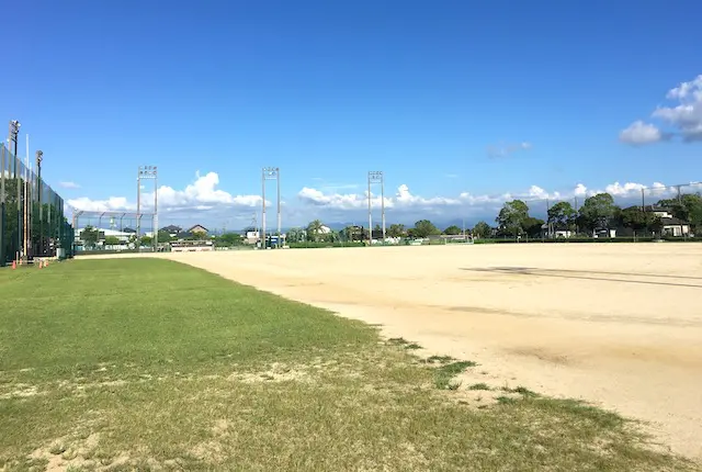 飽田公園の多目的グラウンド