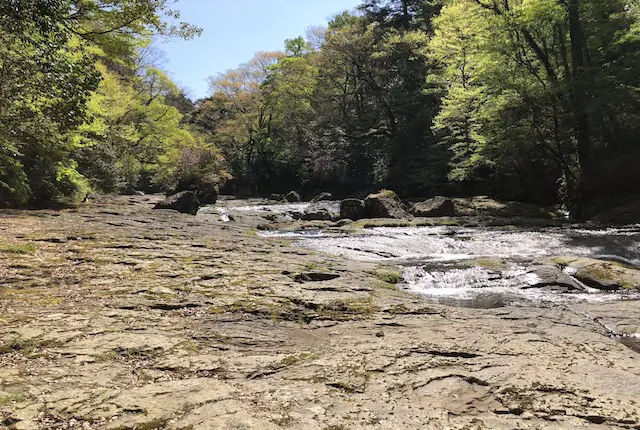 菊池渓谷の広河原