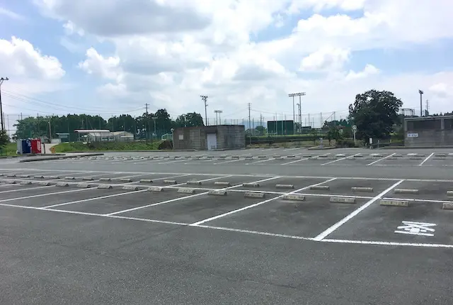 合志市総合運動公園の駐車場