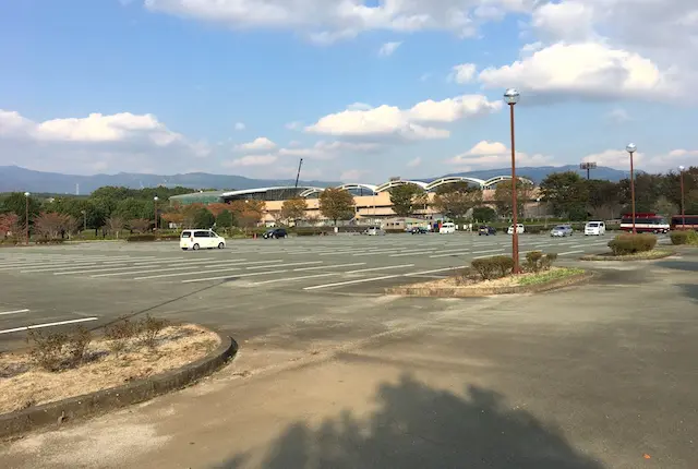 大津町運動公園の駐車場