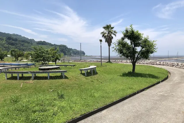 住吉海浜公園の芝生広場