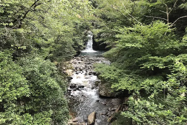 岳間渓谷の岩野川