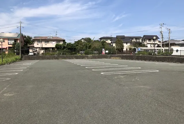 託麻スポーツセンターの駐車場