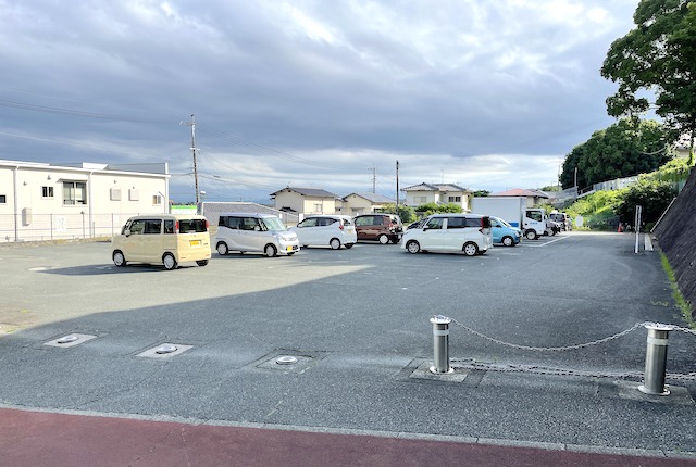 龍田体育館の駐車場