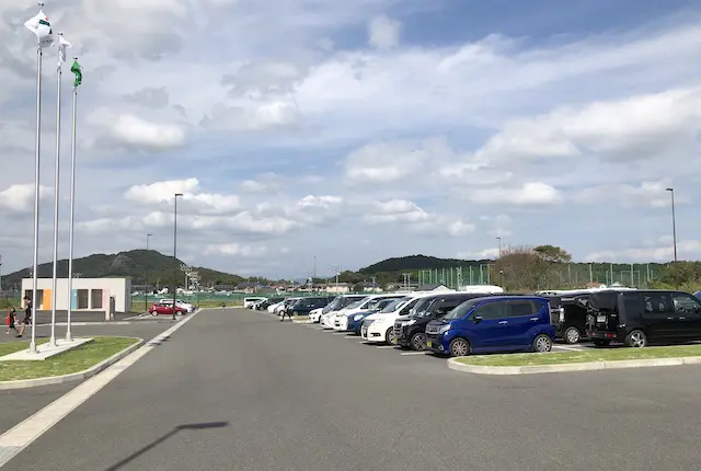 植木中央公園の駐車場