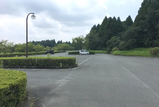 山鹿市総合体育館の駐車場