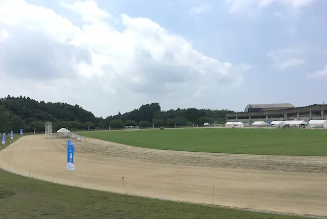 山鹿市カルチャースポーツセンターの陸上競技場