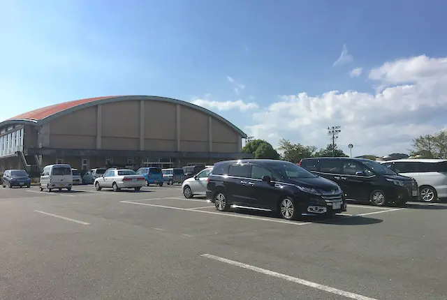 荒尾運動公園の駐車場