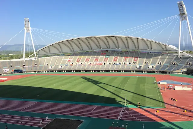 えがお健康スタジアムのサッカー場