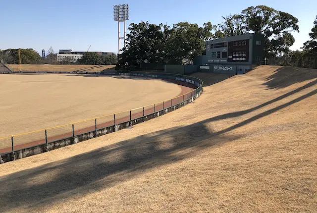 リブワーク藤崎台球場の外野芝生席