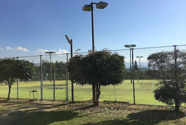 観音山総合運動公園のテニスコート