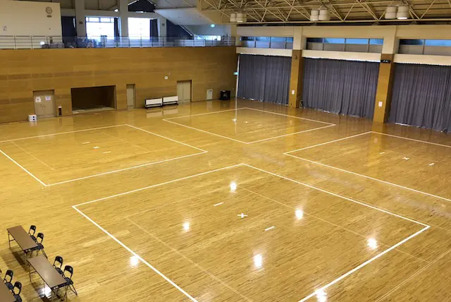 菊池市総合体育館の武道場