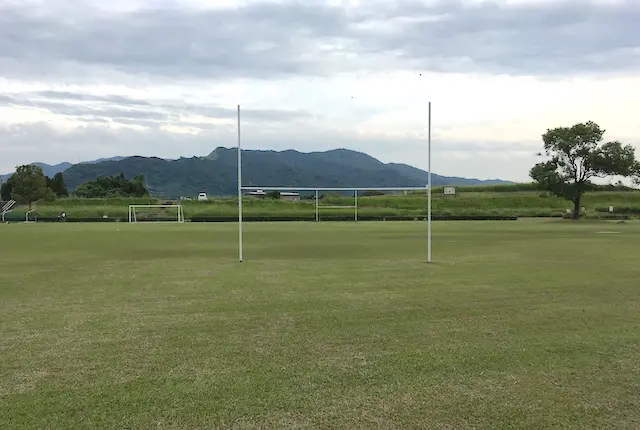 球磨川河川緑地公園のラグビー場