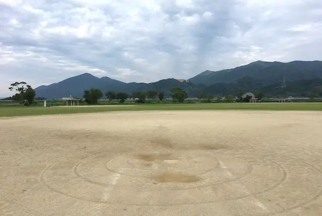 球磨川河川緑地公園のソフトボール広場B