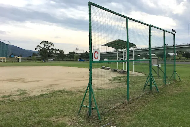 球磨川河川緑地公園のソフトボール広場C