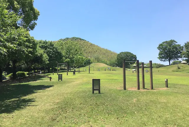 熊本県民総合運動公園お楽しみ広場のアスレチック