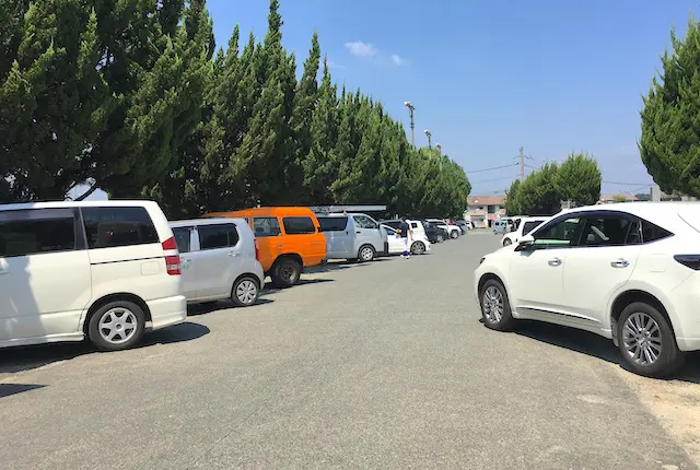 清水新地野球場の駐車場