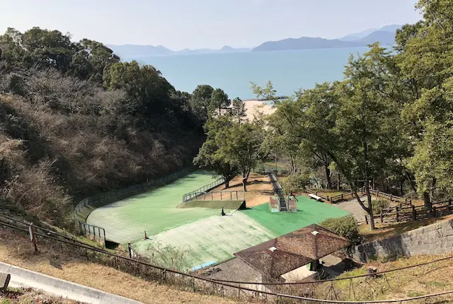 御立岬公園のローンスキー場