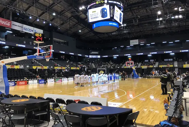 Bリーグ仕様のゼビオアリーナ