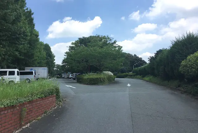 合志市中央運動公園の駐車場