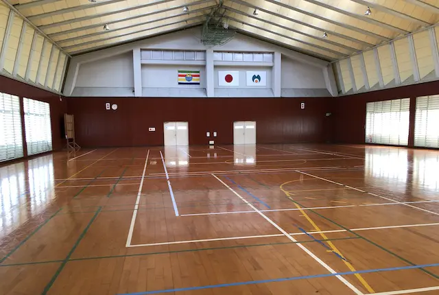 美里町総合運動公園の体育館