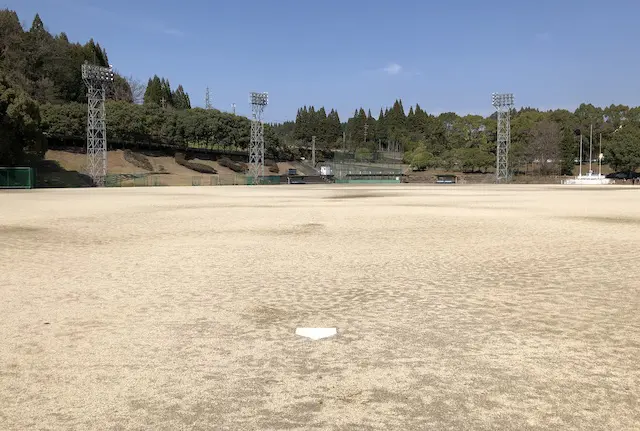 美里町総合運動公園の多目的グラウンド